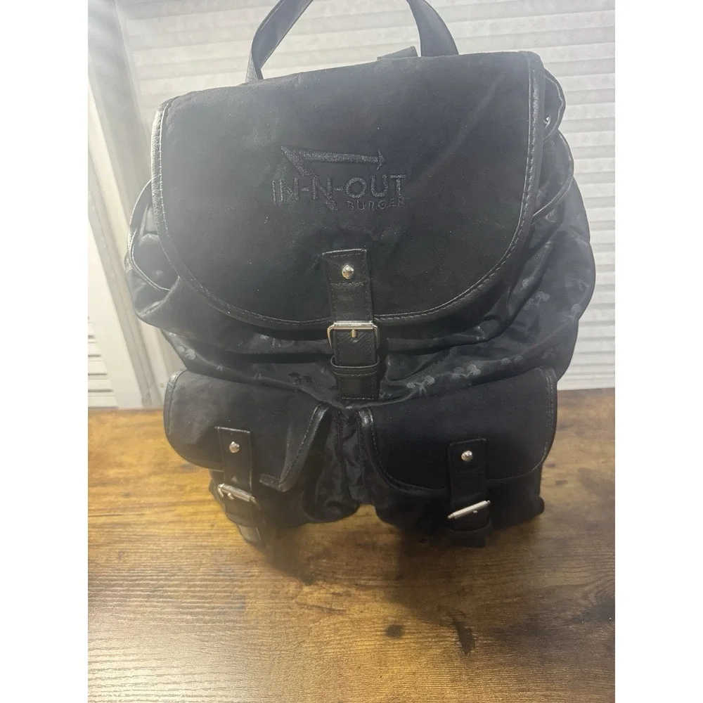 RARE Limited Edition In N Out Burger Black Backpack‎